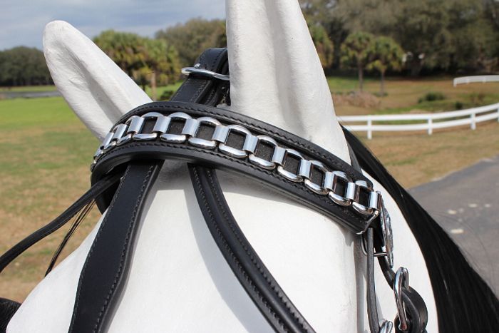 Friesian Leather Browband